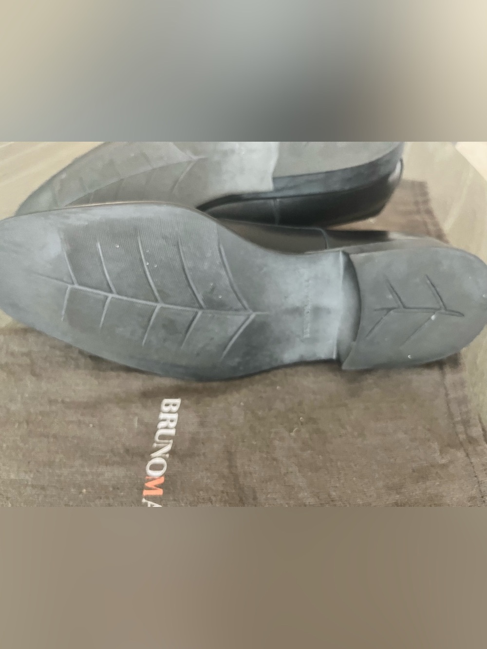 Bruno Magli Raging Men's Loafers Dress Shoes Black Leather Slip On US 8.5  $395 - Picture 7 of 9